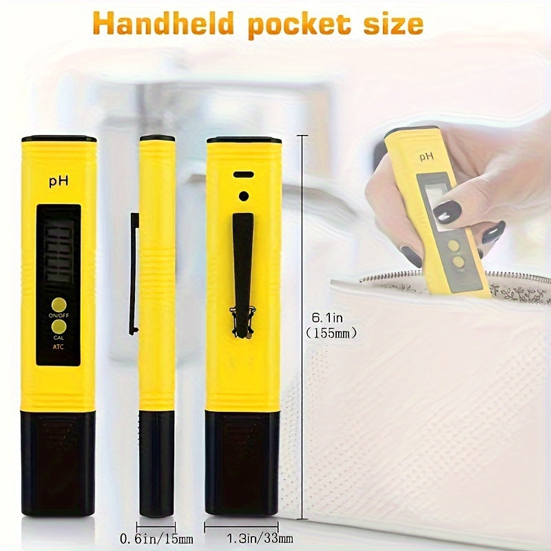 GOXAWEE PH Tester Pen – High-Precision 0.01 Measurement for Aquarium, Pool & Drinking Water