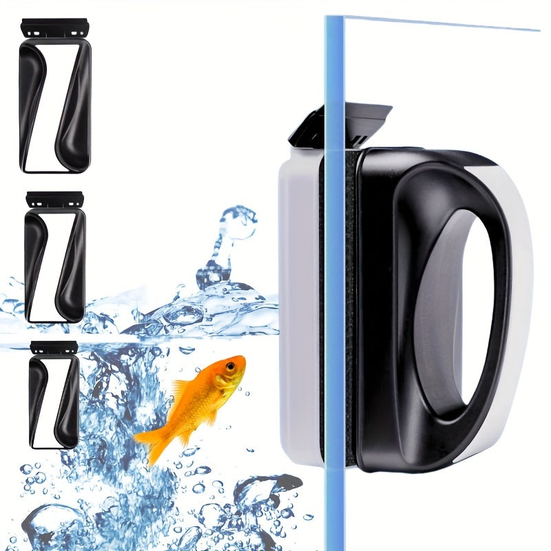 Extra-Strength Magnetic Fish Tank Cleaner – Powerful Algae Remover & Glass Scraper, 1pc