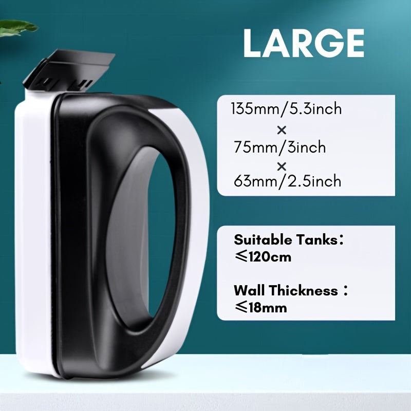 Extra-Strength Magnetic Fish Tank Cleaner – Powerful Algae Remover & Glass Scraper, 1pc