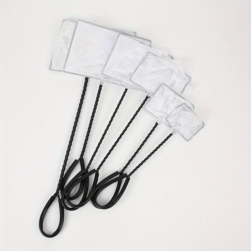 Small Mesh Fish Net – Plastic Handle Aquarium Net for Catching & Handling Fish, 1pc