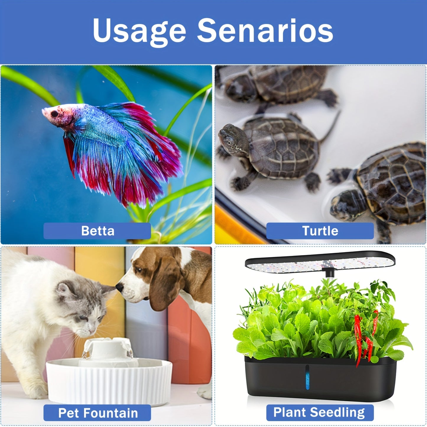 AquaMiracle Mini Aquarium Heater – 10/20/30W Submersible Thermostat with Digital Display for Small Tanks