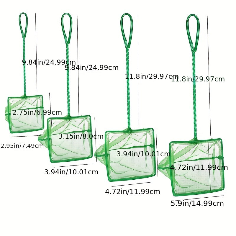 Small Mesh Fish Net – Plastic Handle Aquarium Net for Catching & Handling Fish, 1pc