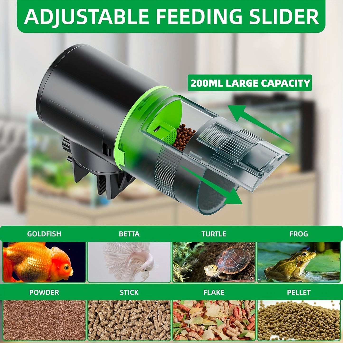 Freesea Automatic Aquarium Fish Feeder – Adjustable Electric Timer for Fish Bowls & Tanks