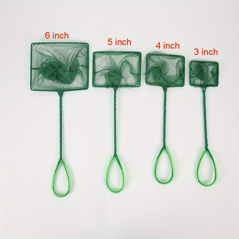 Small Mesh Fish Net – Plastic Handle Aquarium Net for Catching & Handling Fish, 1pc