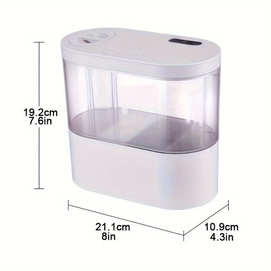 LED Smart Aquarium Kit – USB Rechargeable Fish Tank with Self-Cleaning Technology