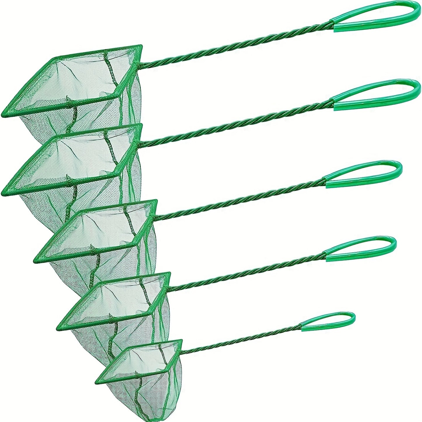 Small Mesh Fish Net – Plastic Handle Aquarium Net for Catching & Handling Fish, 1pc