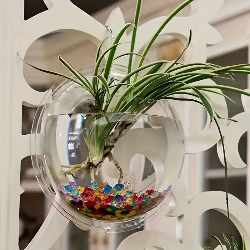 Hydroponics Wall-Mount Planter – Mini Fish Tank & Home Decoration Pot, 1pc