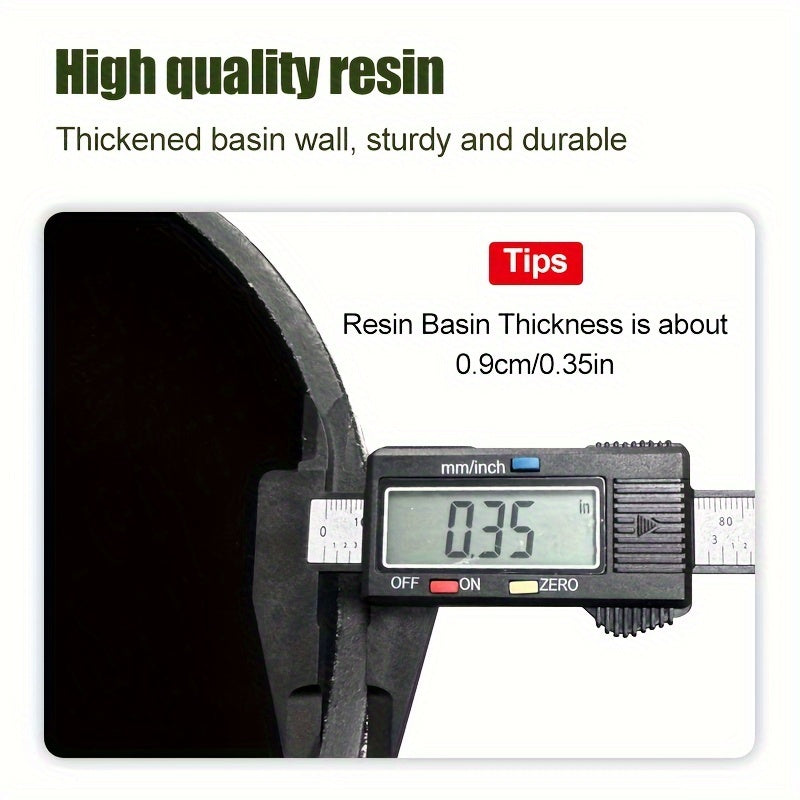 Ancient Bowl-Shaped Mini Desktop Aquarium – Durable Imitation Stone Fish Tank, 1pc