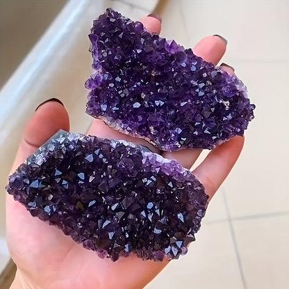 Natural Amethyst Crystal Cave – DIY Aquarium & Home Decoration, Gemstone Fragment
