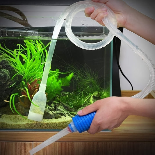 Easy-Use Aquarium Siphon for Quick Water Changes & Gravel Cleaning – 1pc