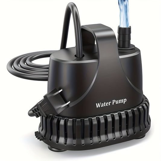210GPH Submersible Aquarium Pump – 15W Waterproof Ultra-Quiet Fountain Pump with High Lift & 2 Nozzles