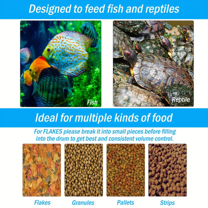 AquaMiracle Adjustable Digital Automatic Fish Feeder – Timer for Granules, Flakes & Pellets
