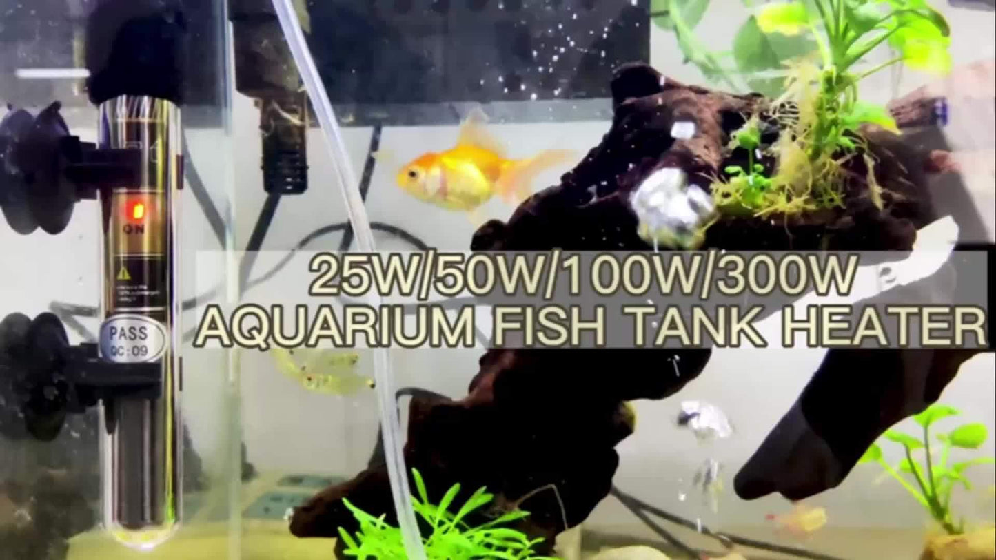 FREESEA Submersible Aquarium Heater – 50/100/300W with Thermometer for Betta & Small Fish Tanks
