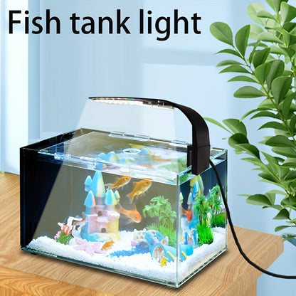 LED Aquarium Light – USB Powered Full Spectrum Fish Tank Lighting with Adjustable Brightness & Timer