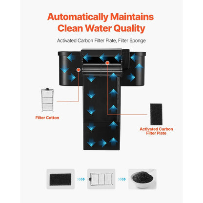 Smart Arch Clear GPPS 3 Color Self-Cleaning Fish Tank 2-Gallon Aquarium Decor