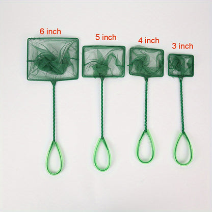 Small Mesh Fish Net – Plastic Handle Aquarium Net for Catching & Handling Fish, 1pc