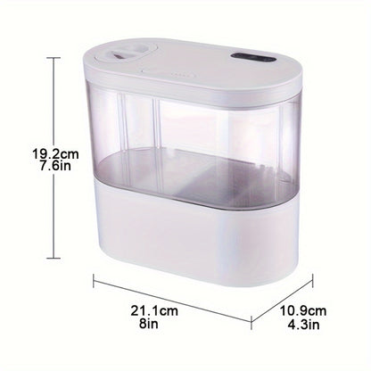 LED Smart Aquarium Kit – USB Rechargeable Fish Tank with Self-Cleaning Technology