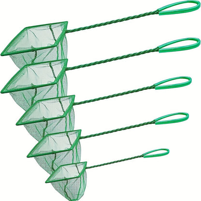 Small Mesh Fish Net – Plastic Handle Aquarium Net for Catching & Handling Fish, 1pc