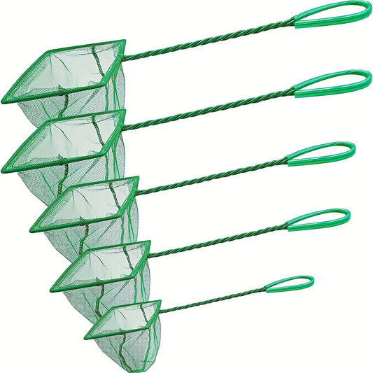 Small Mesh Fish Net – Plastic Handle Aquarium Net for Catching & Handling Fish, 1pc