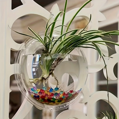 Hydroponics Wall-Mount Planter – Mini Fish Tank & Home Decoration Pot, 1pc